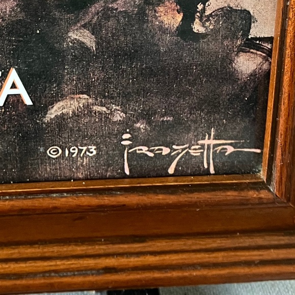 FRANK FRAZETTA, DEATH DEALER - 2004 CALENDAR ARTWORK FRAMED - Picture 4 of 9